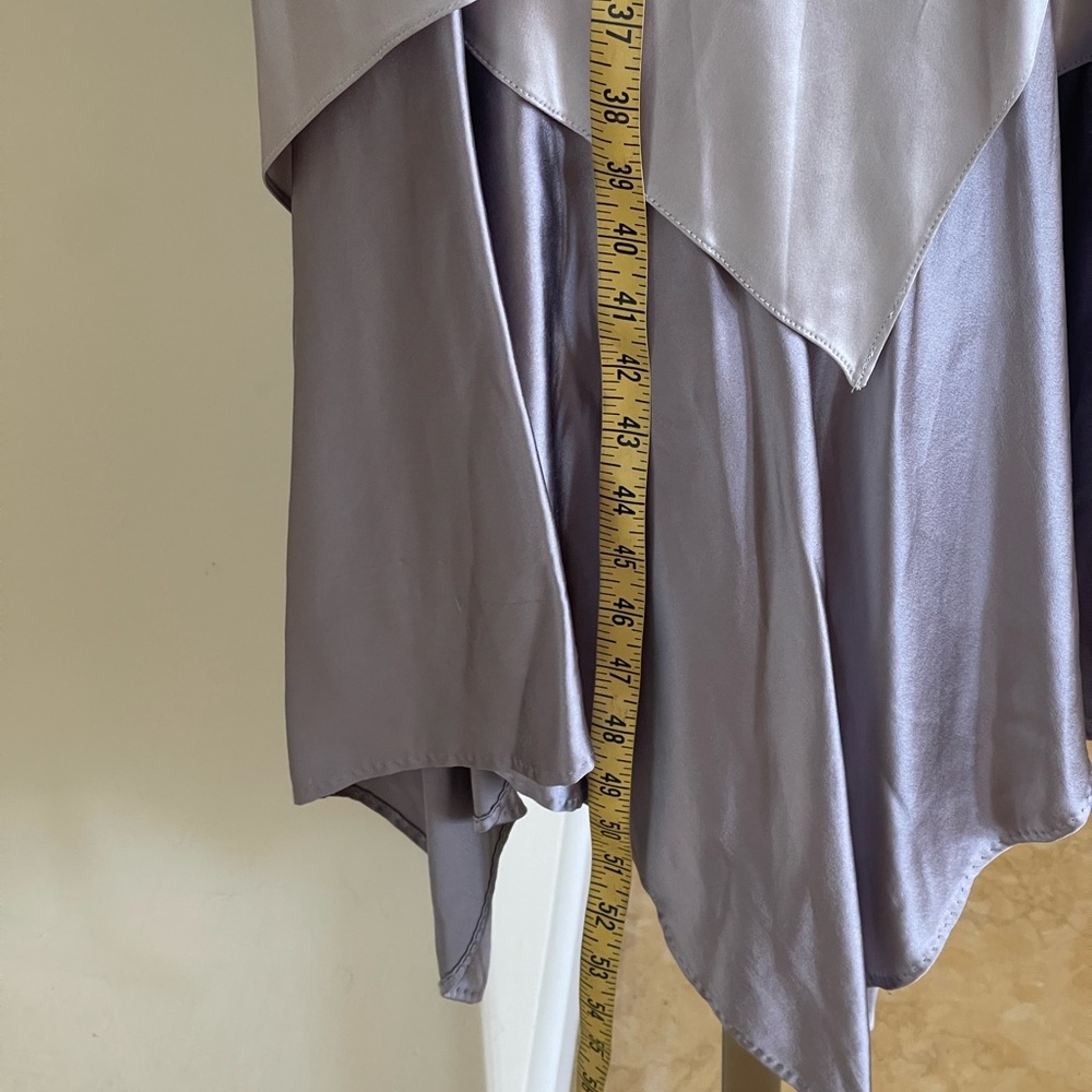 YVES Saint Laurent 90’s style Elegant White and Gray Layered Dress - Picture 11 of 15